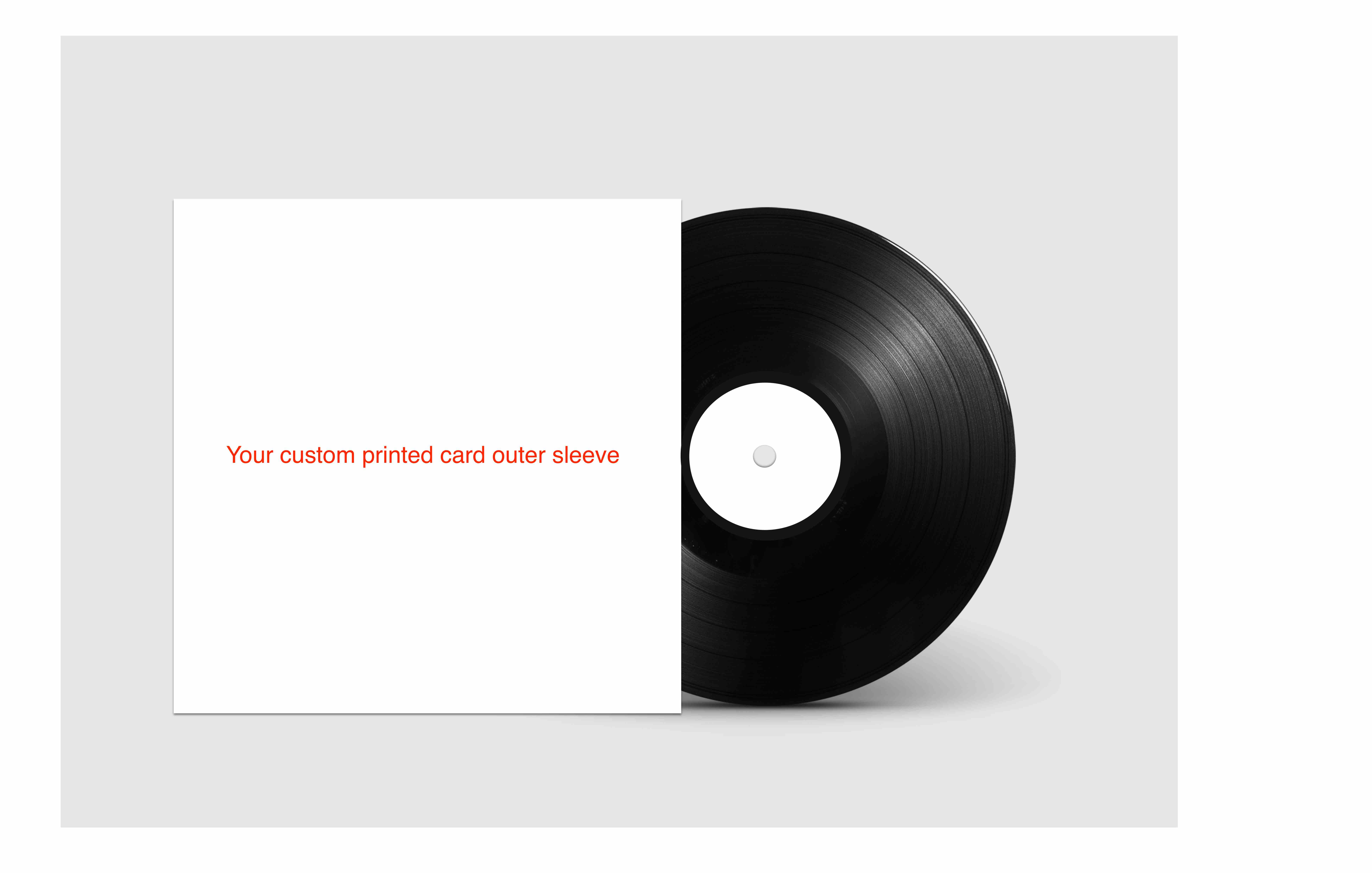 7″ printed outer sleeve & unprinted centre label | One Cut Vinyl